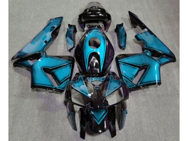 Dunkelhellblau 2005-2006 Honda CBR600RR Motorrad Verkleidungen