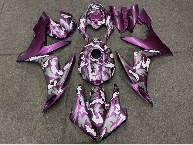 Dunkelmagenta Tarnung 2004-2006 Yamaha R1 Motorrad Verkleidungen Dunkelmagenta Tarnung 2004-2006 Yamaha R1 Motorrad Verkleidungen