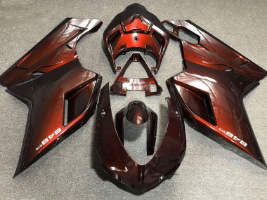 Dunkelorange 2007-2014 Ducati 848 1098 1198 Motorrad Verkleidungen