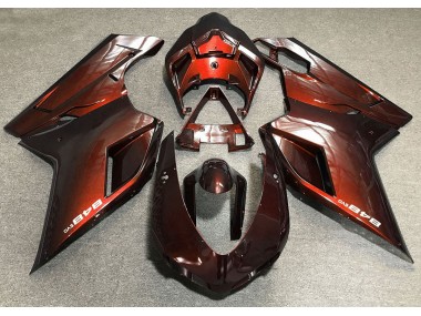 Dunkelorange 2007-2014 Ducati 848 1098 1198 Motorrad Verkleidungen