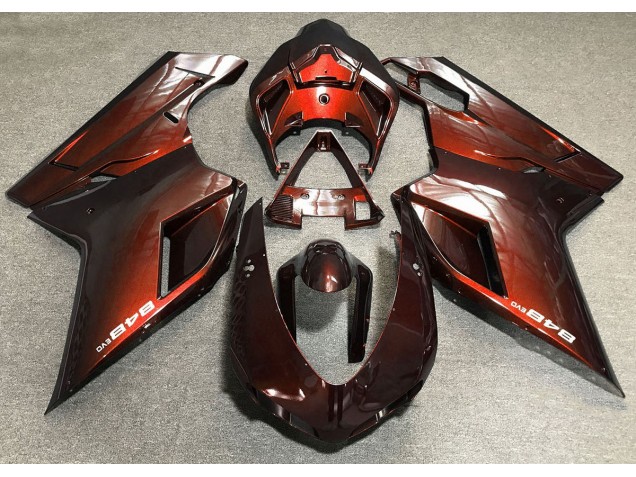 Dunkelorange 2007-2014 Ducati 848 1098 1198 Motorrad Verkleidungen Dunkelorange 2007-2014 Ducati 848 1098 1198 Motorrad Verkleidungen