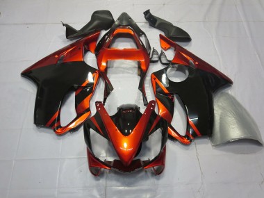 Dunkelorange & Schwarz 2001-2003 Honda CBR600 F4i Motorrad Verkleidungen
