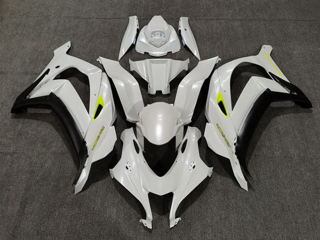 Dunkelperlweiß 2016-2019 Kawasaki ZX10R Motorrad Verkleidungen Dunkelperlweiß 2016-2019 Kawasaki ZX10R Motorrad Verkleidungen