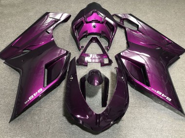 Dunkelpink 2007-2014 Ducati 848 1098 1198 Motorrad Verkleidungen