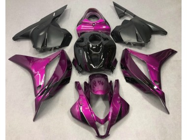 Dunkelrosa Mit Schwarz 2009-2012 Honda CBR600RR Motorrad Verkleidungen