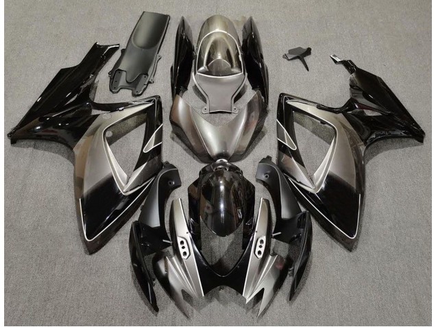 Dunkelsilber & Schwarz 2006-2007 Suzuki GSXR 600-750 Motorrad Verkleidungen Dunkelsilber & Schwarz 2006-2007 Suzuki GSXR 600-750 Motorrad Verkleidungen