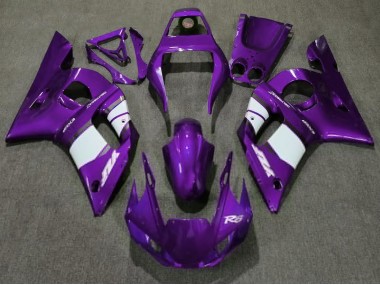 Dunkelviolett & Weiß 1998-2002 Yamaha R6 Motorrad Verkleidungen