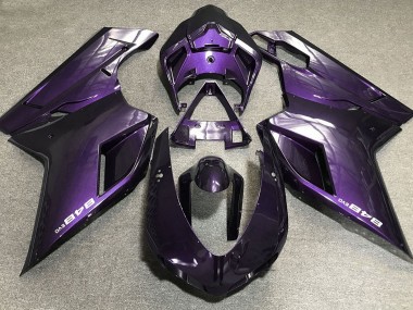 Dunkelviolett 2007-2014 Ducati 848 1098 1198 Motorrad Verkleidungen
