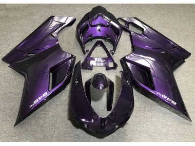 Dunkelviolett 2007-2014 Ducati 848 1098 1198 Motorrad Verkleidungen
