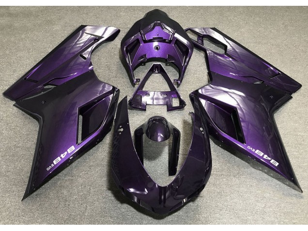 Dunkelviolett 2007-2014 Ducati 848 1098 1198 Motorrad Verkleidungen Dunkelviolett 2007-2014 Ducati 848 1098 1198 Motorrad Verkleidungen