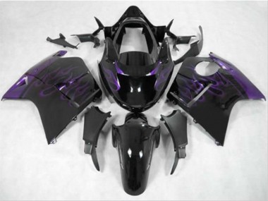Dunkelviolett Flame 1996-2007 Honda CBR1100XX Motorrad Verkleidungen
