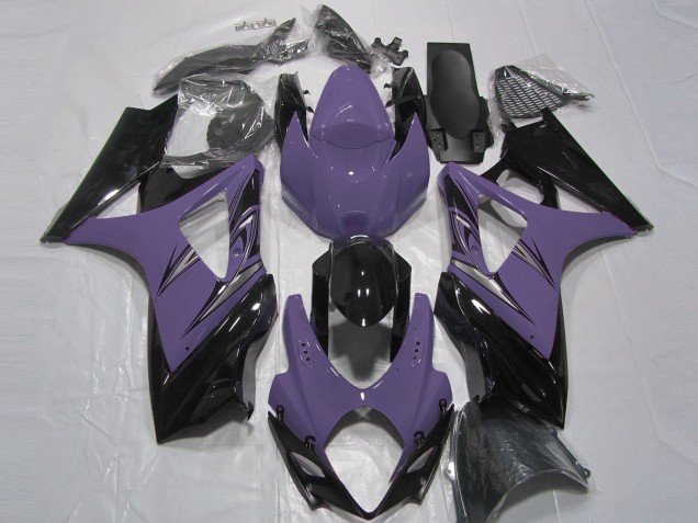 Dunkelviolett & Schwarz 2007-2008 Suzuki GSXR 1000 Motorrad Verkleidungen Dunkelviolett & Schwarz 2007-2008 Suzuki GSXR 1000 Motorrad Verkleidungen