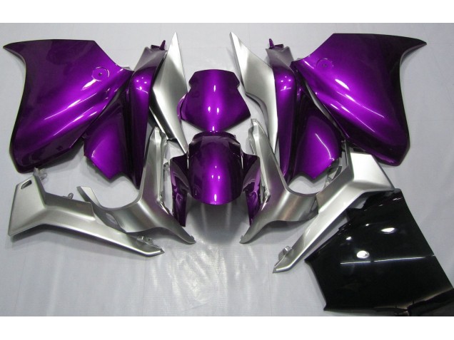 Dunkelviolett & Silber 2010-2013 Honda VFR1200 Motorrad Verkleidungen Dunkelviolett & Silber 2010-2013 Honda VFR1200 Motorrad Verkleidungen