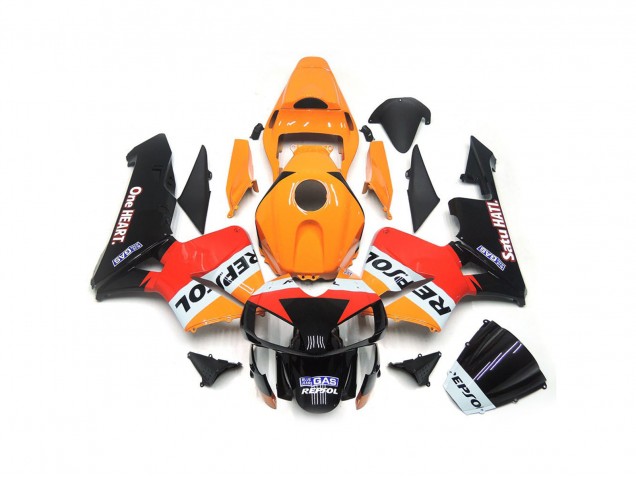 Ein Herz Repsol 2003-2004 Honda CBR600RR Motorrad Verkleidungen Ein Herz Repsol 2003-2004 Honda CBR600RR Motorrad Verkleidungen