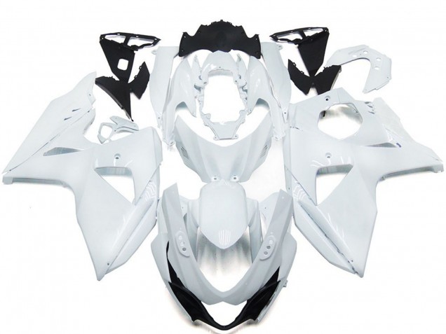 Einfarbig Glänzend Weiß 2009-2016 Suzuki GSXR 1000 Motorrad Verkleidungen Einfarbig Glänzend Weiß 2009-2016 Suzuki GSXR 1000 Motorrad Verkleidungen