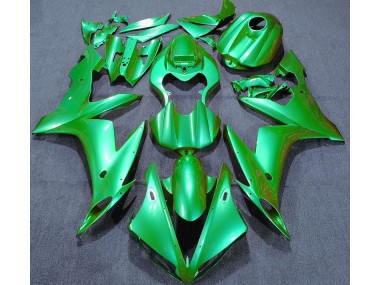 Einfarbig Grün 2004-2006 Yamaha R1 Motorrad Verkleidungen