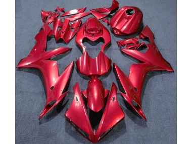 Einfarbig Rot 2004-2006 Yamaha R1 Motorrad Verkleidungen