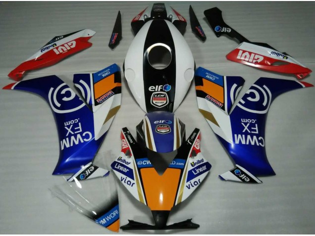 Elf Blau & Orange 2012-2016 Honda CBR1000RR Motorrad Verkleidungen Elf Blau & Orange 2012-2016 Honda CBR1000RR Motorrad Verkleidungen
