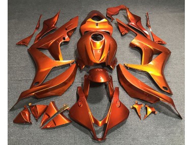 Flaches Orange 2007-2008 Honda CBR600RR Motorrad Verkleidungen