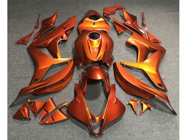 Flaches Orange 2007-2008 Honda CBR600RR Motorrad Verkleidungen Flaches Orange 2007-2008 Honda CBR600RR Motorrad Verkleidungen