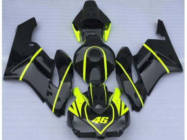 Ganz In Schwarz & High Viz 46 2004-2005 Honda CBR1000RR Motorrad Verkleidungen