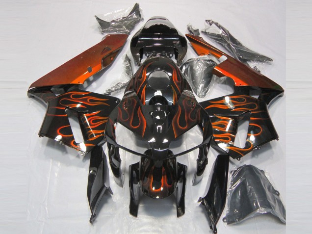 Gebranntes Orange Flame 2005-2006 Honda CBR600RR Motorrad Verkleidungen Gebranntes Orange Flame 2005-2006 Honda CBR600RR Motorrad Verkleidungen