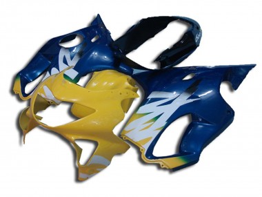 Gelb & Blau 1999-2000 Honda CBR600 F4 Motorrad Verkleidungen
