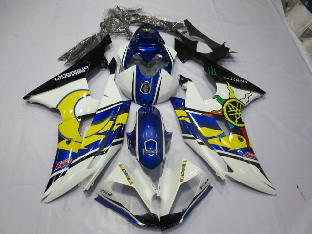 Gelb & Blau 2008-2016 Yamaha R6 Motorrad Verkleidungen Gelb & Blau 2008-2016 Yamaha R6 Motorrad Verkleidungen