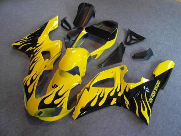 Gelb Flamme 1998-1999 Yamaha R1 Motorrad Verkleidungen Gelb Flamme 1998-1999 Yamaha R1 Motorrad Verkleidungen
