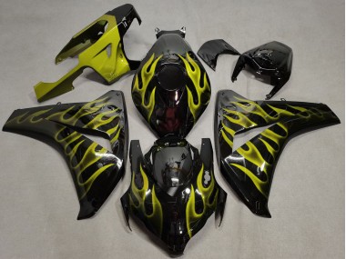 Gelb Flamme 2008-2011 Honda CBR1000RR Motorrad Verkleidungen
