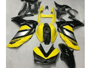 Gelb & Glänzendes Schwarz 2015-2018 Yamaha R3 Motorrad Verkleidungen