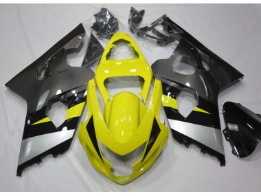 Gelb & Grau 2004-2005 Suzuki GSXR 600-750 Motorrad Verkleidungen