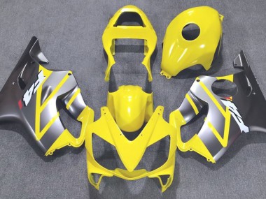 Gelb & Matt Silber 2001-2003 Honda CBR600 F4i Motorrad Verkleidungen