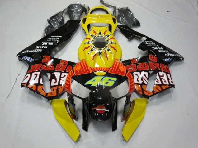 Gelb Rossi 2005-2006 Honda CBR600RR Motorrad Verkleidungen Gelb Rossi 2005-2006 Honda CBR600RR Motorrad Verkleidungen