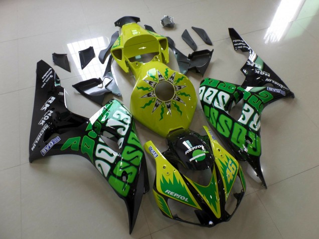 Gelb Rossi 2006-2007 Honda CBR1000RR Motorrad Verkleidungen Gelb Rossi 2006-2007 Honda CBR1000RR Motorrad Verkleidungen