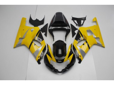 Gelb & Schwarz 2001-2003 Suzuki GSXR 600-750 Motorrad Verkleidungen
