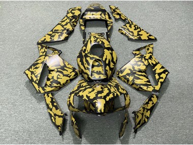 Gelb Tarnung 2003-2004 Honda CBR600RR Motorrad Verkleidungen