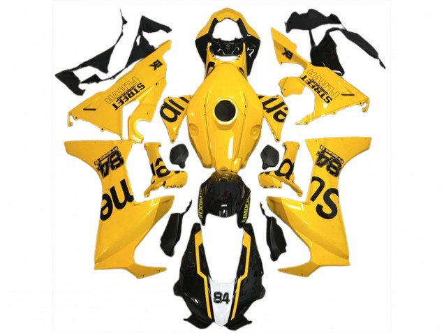 Gelber Street Flava 2017-2023 Honda CBR1000RR Motorrad Verkleidungen Gelber Street Flava 2017-2023 Honda CBR1000RR Motorrad Verkleidungen