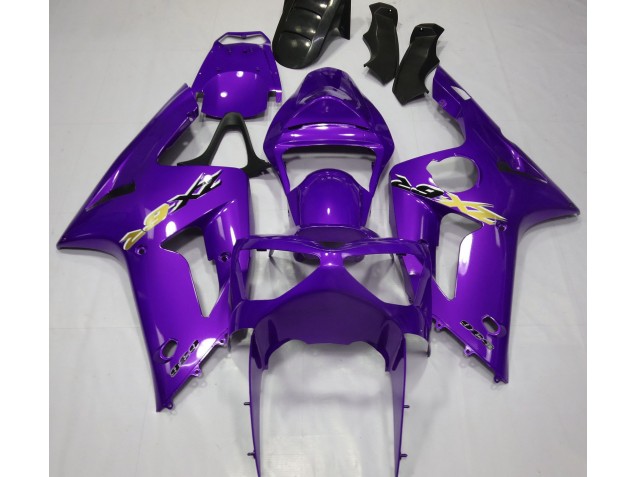 Glanz Lila 2003-2004 Kawasaki ZX6R Motorrad Verkleidungen Glanz Lila 2003-2004 Kawasaki ZX6R Motorrad Verkleidungen