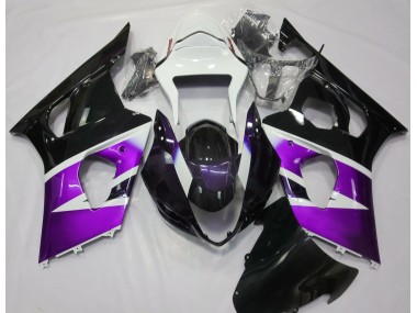 Glanz Lila & Weiß 2003-2004 Suzuki GSXR 1000 Motorrad Verkleidungen