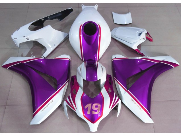 Glanz Lila & Weiß 2008-2011 Honda CBR1000RR Motorrad Verkleidungen