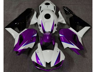 Glanz Lila Weiß & Blau 2013-2023 Honda CBR600RR Motorrad Verkleidungen