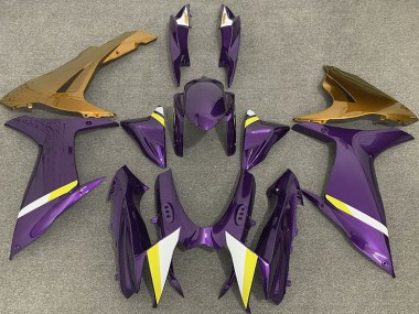 Glanz Lila & Gold 2011-2024 Suzuki GSXR 600-750 Motorrad Verkleidungen