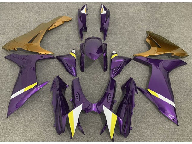 Glanz Lila & Gold 2011-2024 Suzuki GSXR 600-750 Motorrad Verkleidungen Glanz Lila & Gold 2011-2024 Suzuki GSXR 600-750 Motorrad Verkleidungen