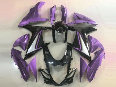 Glanz Lila Kanten 2011-2024 Suzuki GSXR 600-750 Motorrad Verkleidungen
