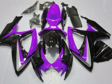 Glanz Lila Ohne Abzeichen 2006-2007 Suzuki GSXR 600-750 Motorrad Verkleidungen