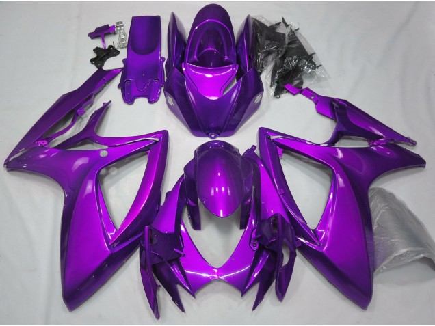 Glanz Lila Schlicht 2006-2007 Suzuki GSXR 600-750 Motorrad Verkleidungen Glanz Lila Schlicht 2006-2007 Suzuki GSXR 600-750 Motorrad Verkleidungen