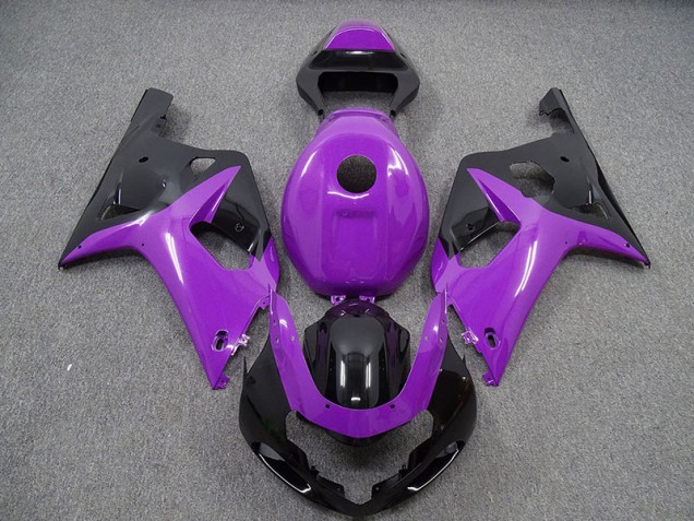 Glanz Lila & Schwarz 2001-2003 Suzuki GSXR 600-750 Motorrad Verkleidungen Glanz Lila & Schwarz 2001-2003 Suzuki GSXR 600-750 Motorrad Verkleidungen