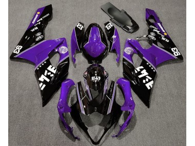 Glanz Lila & Schwarz Benutzerdefiniert 2005-2006 Suzuki GSXR 1000 Motorrad Verkleidungen