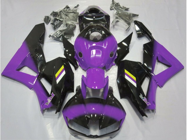 Glanz Lila & Schwarz Verblassend 2013-2023 Honda CBR600RR Motorrad Verkleidungen Glanz Lila & Schwarz Verblassend 2013-2023 Honda CBR600RR Motorrad Verkleidungen